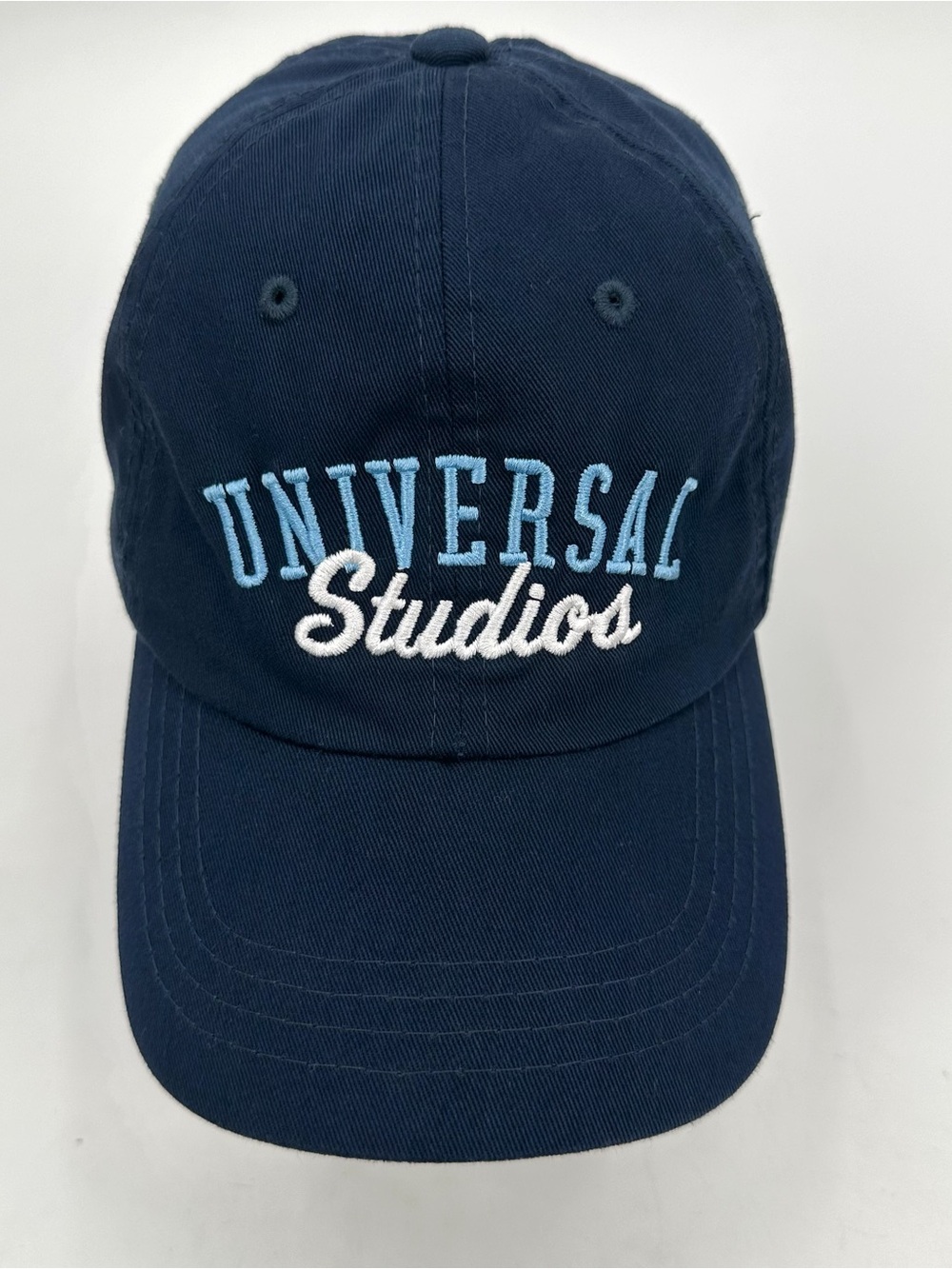 Universal Studios Hat Navy Blue Cotton Embroidered Logo Adjustable OSFM